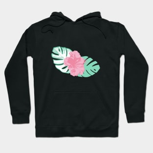 Beautiful Tropical Hibiscus Print Hoodie